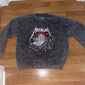 Metallica “Acid Wash” Crewneck🎸🤘🏽